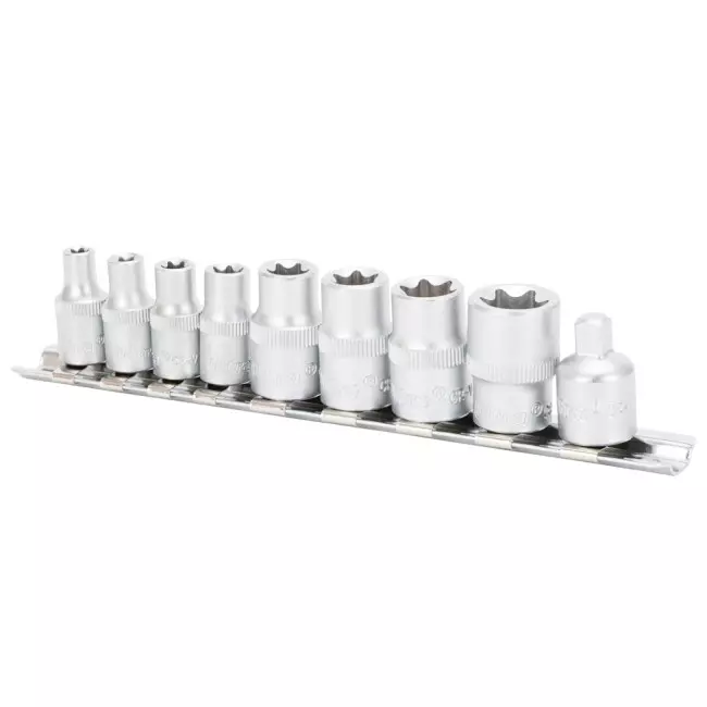 Набор насадок ULTRA Torx (4 шт. 1/4" 4 шт. 3/8") с переходником CrV (6086012)
