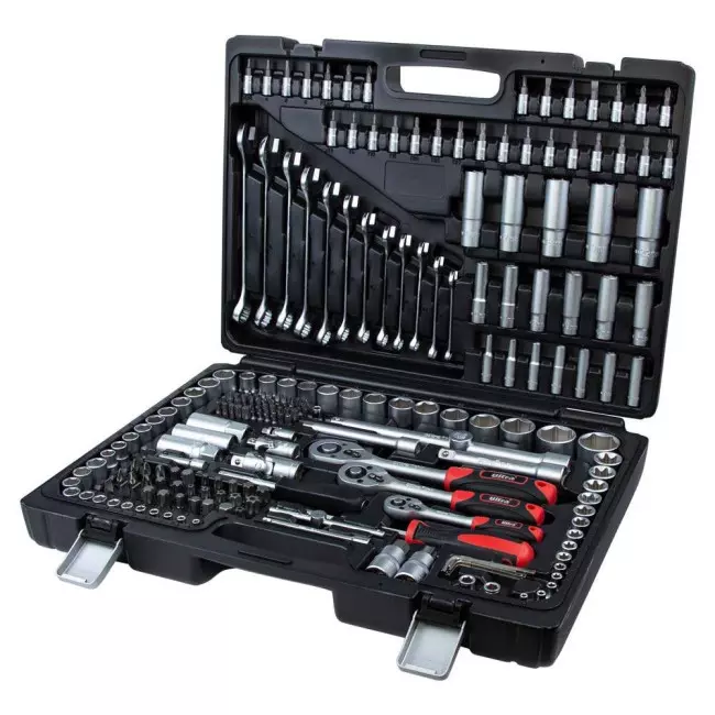 Набор торцевых насадок и биты ULTRA 1/4", 3/8", 1/2" 216 шт CrV Taiwan (6003262) Набор торцевых насадок и биты ULTRA 1/4", 3/8", 1/2" 216 шт CrV Taiwan (6003262)