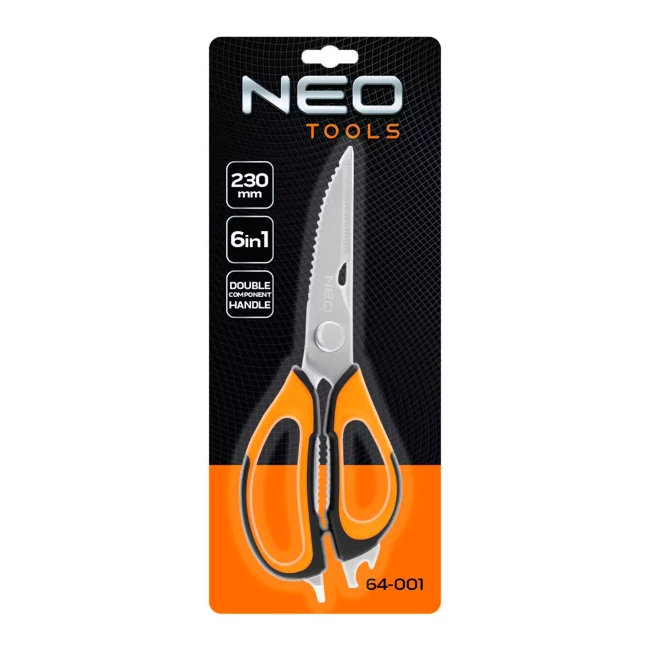 Ножницы NEO TOOLS 230 см, 6 в 1 (64-001)