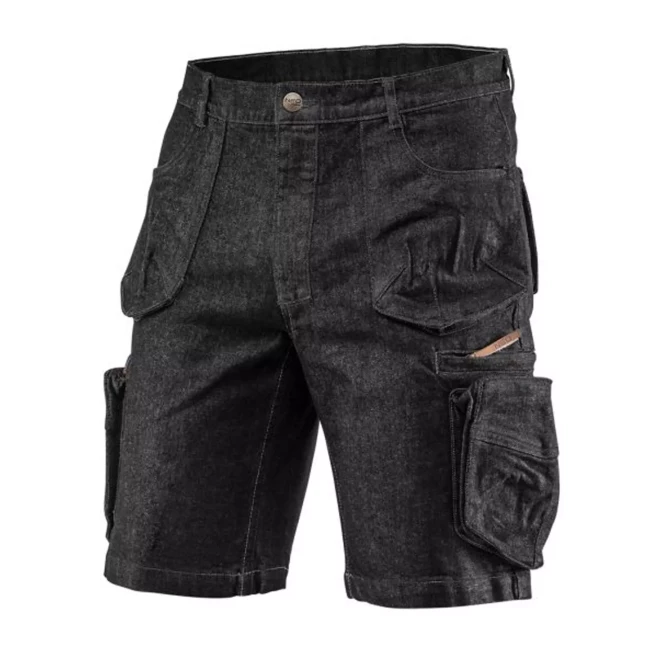 Шорты NEO TOOLS DENIM, черные, размер XL (81-273-XL)