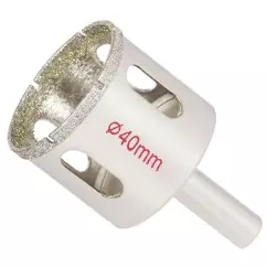 Коронка алмазная по керамике и стеклу SIGMA 40мм (1541401)