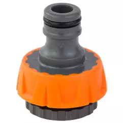 Адаптер для конектора FLORA 1/2" універсальний в/р 1/2"х3/4" ABS+TPR (5015834)
