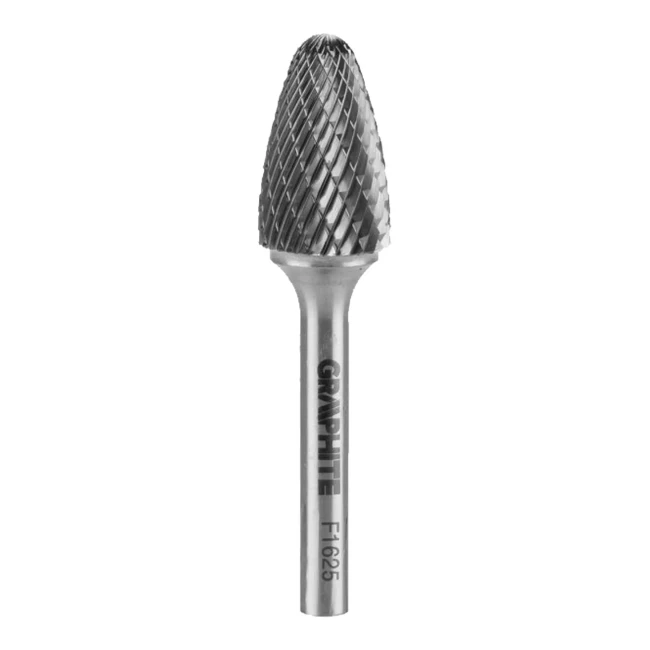 Фреза по металлу GRAPHITE HM тип F (заостренные округлые) 16 x 25 мм (55H374)