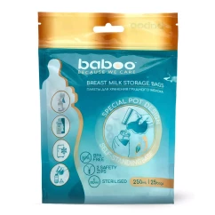 Пакет Baboo для зберігання грудного молока 250 мл 25 шт (90590)