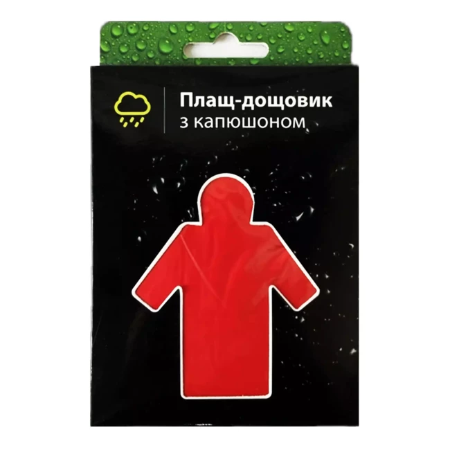 Плащ дождевик EcoKraft с капюшоном (021269)