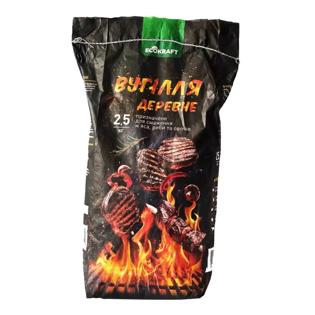 Уголь древесный Ecokraft 2,5 кг (470347)