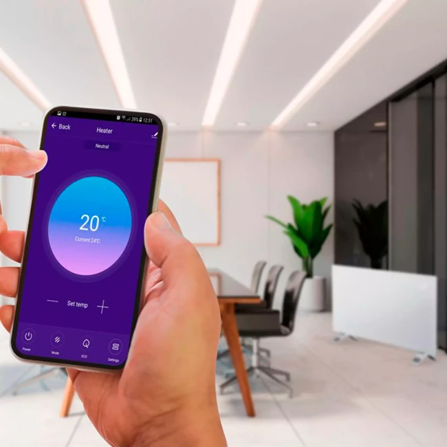 Электрический конвекторный обогреватель NEO TOOLS 1500 Вт, IP24, WIFI (90-094)