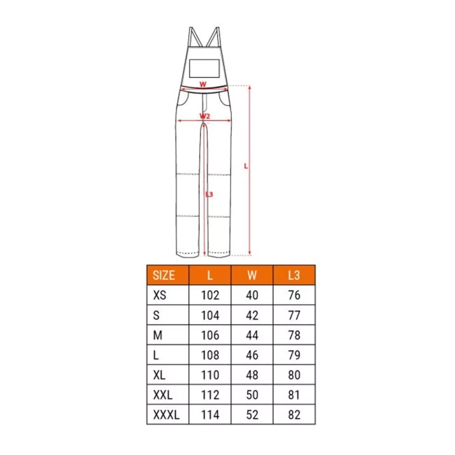 Полукомбинезон рабочий NEO TOOLS Bibpants PREMIUM, размер XL (81-246-XL)