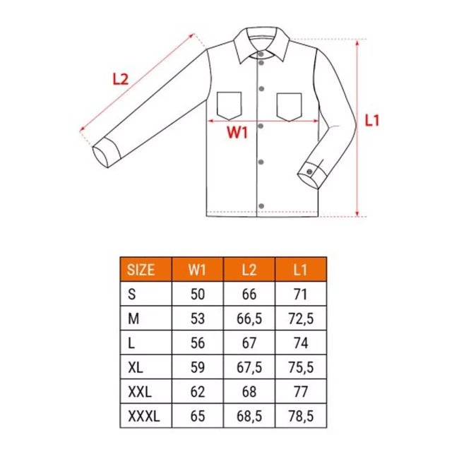 Рабочая рубашка NEO TOOLS DENIM, размер M (81-549-M)