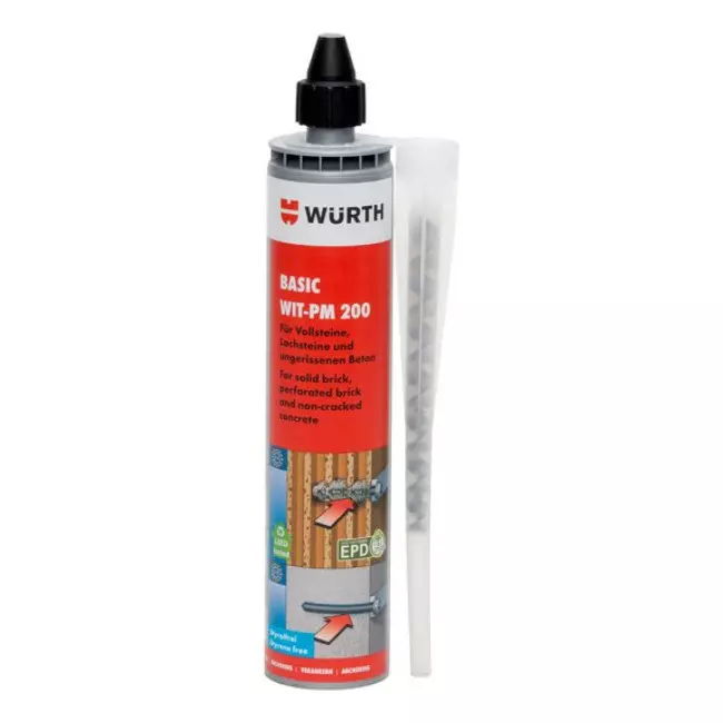 Анкер хімічний WURTH WIT-PM 200 300 мл + 1 змішувач Fill & Clean (5918242300) Анкер хімічний WURTH WIT-PM 200 300 мл + 1 змішувач Fill & Clean (5918242300)