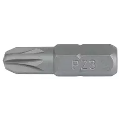 Набор бит ULTRA PZ3х25мм 1/4" 25 шт S2 пластиковый кейс (4010602)
