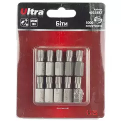 Биты ULTRA Spline M8х30мм 10мм 10 шт S2 блистер (4015882)