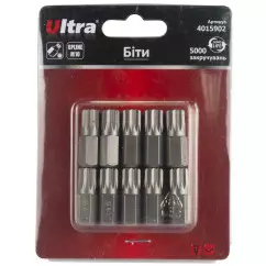 Биты ULTRA Spline M10х30мм 10мм 10 шт S2 блистер (4015902)