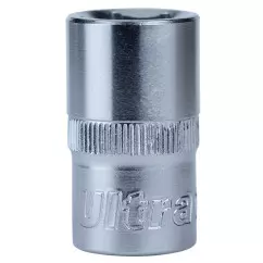 Насадка шестигранная короткая ULTRA 1/2" 15мм CrV (6070152)