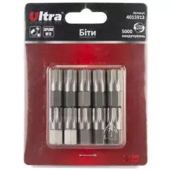 Биты ULTRA Spline M12х30мм 10мм 10 шт S2 блистер (4015912)