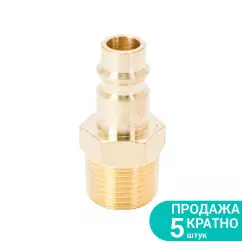 Штуцер SIGMA с внешним резьбовым соединением MT 3/8" Латунь (7022521)