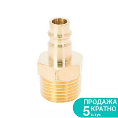 Штуцер SIGMA с внешним резьбовым соединением MT 1/2" Латунь (7022531)