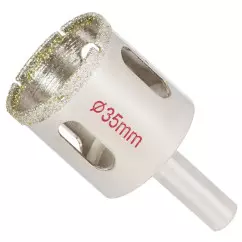 Коронка алмазная по керамике и стеклу SIGMA 35мм (1541351)