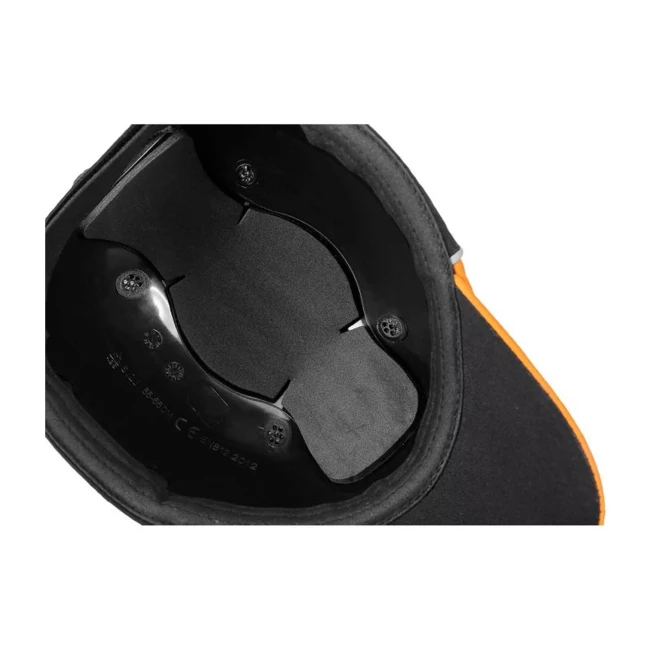 Бейсболка с усилением NEO TOOLS, черно-оранжевая, CE (97-592)