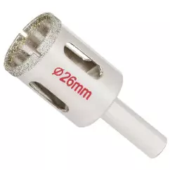 Коронки алмазные по керамике и стеклу SIGMA 26мм (1541261)