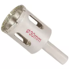 Коронка алмазная по керамике и стеклу SIGMA 30мм (1541301)