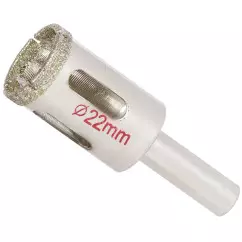 Коронка алмазная по керамике и стеклу SIGMA 22мм (1541221)