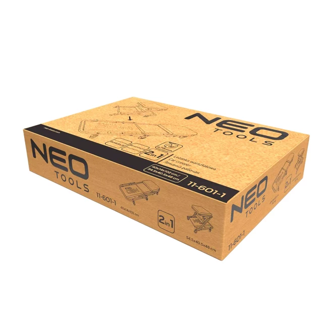 Візок NEO TOOLS на роликах для роботи під автомобілем 2 в 1 (11-601)