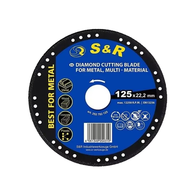 Коло алмазне S&R PROFI 125x22.2 (252782125)