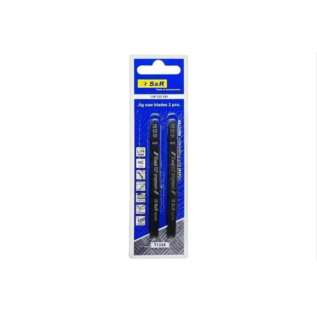 Пильне полотно S&R Meister T123X 2шт (110123101) Пильне полотно S&R Meister T123X 2шт (110123101)