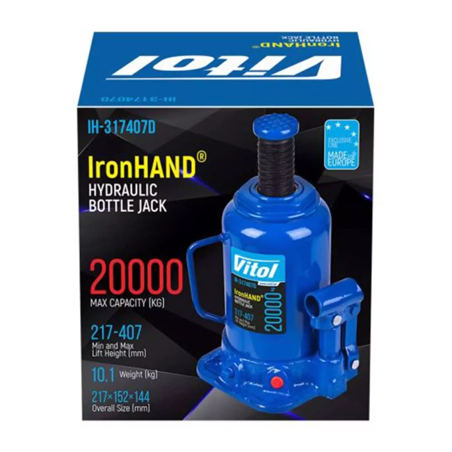 Домкрат гідравлічний Iron Hand 20т (IH-317407D)