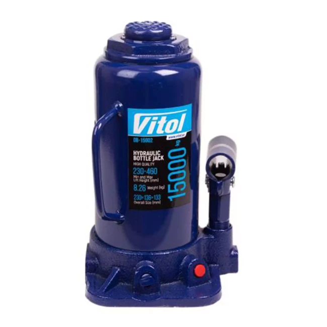 Домкрат гидравлический VITOL 15т (ДБ-15002/T91504) Домкрат гидравлический VITOL 15т (ДБ-15002/T91504)