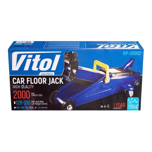 Домкрат гідравлічний VITOL 2т (TA82008)