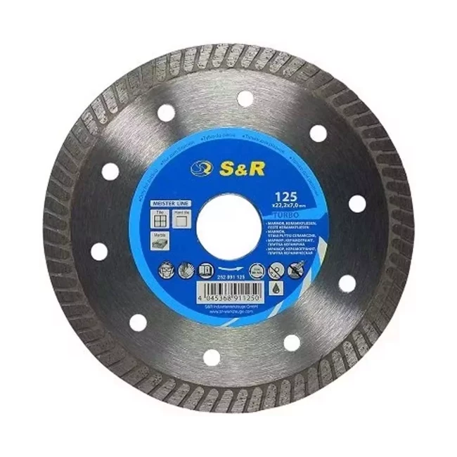 Круг алмазный отрезной S&R Meister Turbo 125x22.2 (252891125)