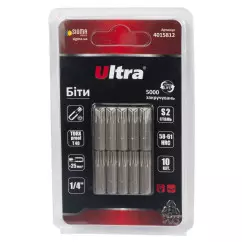Биты ULTRA TORX-proof 40х25мм ¼" 10 шт S2 блистер (4015812)