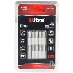 Биты ULTRA TORX 15х25мм ¼" 10 шт S2 блистер (4015362)