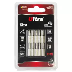 Биты ULTRA TORX-proof 10х25мм ¼" 10 шт S2 блистер (4015752)