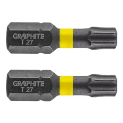 Біти GRAPHITE ударні TX27 x 25 мм 2 шт