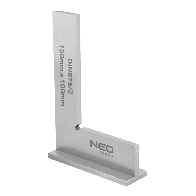 Точный квадрат с основой NEO TOOLS, DIN875/2, 150x100 mm (72-032)