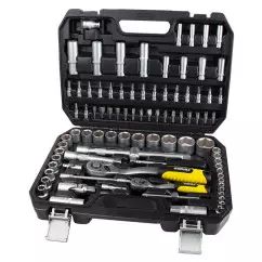 Набор торцевых насадок и бит SIGMA 1/4", 1/2" 94 шт CrV mid (6003761)