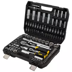 Набор насадок торцевых и бит SIGMA 1/4", 1/2" 110 шт CrV mid (6003771)