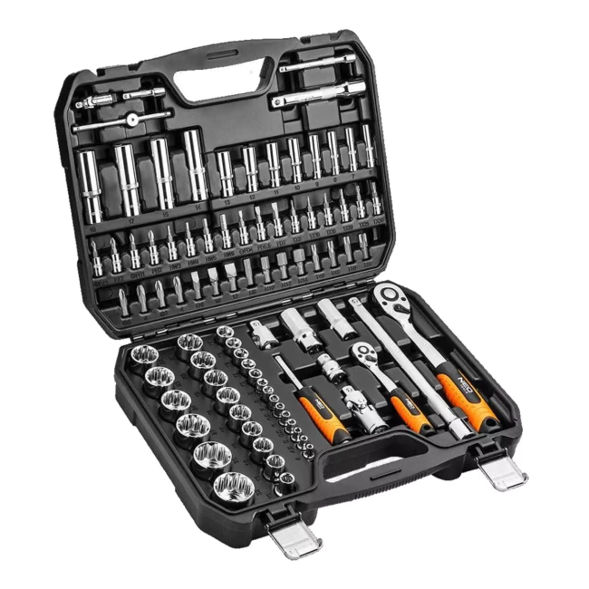Набор сменных головок NEO TOOLS 1/2", 1/4" CrV 86 шт (08-664)