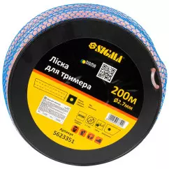 Леска для триммера SIGMA армированный квадрат 2.7мм 200м катушка (5623351)