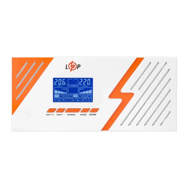 ДБЖ LogicPower LPM-PSW-1500VA (1050 Вт) White, Lin.int., AVR, 2 x євро, метал, з правильною синусоїдою 12V (LP22755)
