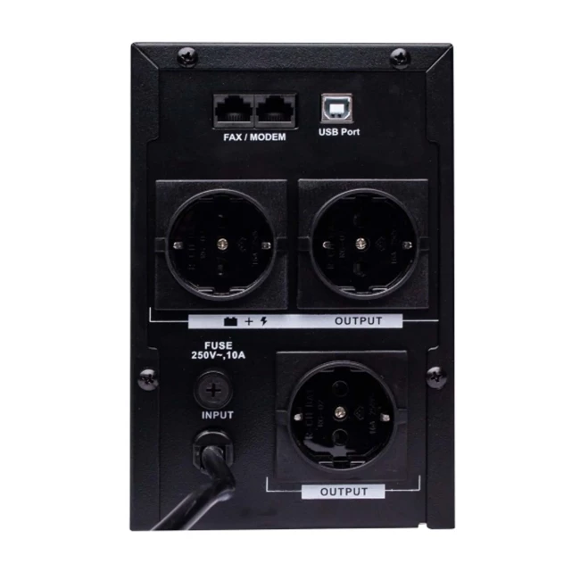 ДБЖ LogicPower LPM-U1550VA, Lin.int., AVR, 3x євро, USB, метал (LP4989)