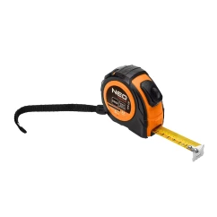 Рулетка NEO TOOLS рулонная стальная 5 м х 25 мм, автоблокировка, две кнопки стоп (67-223)