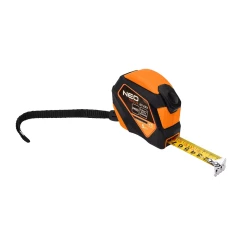 Рулетка NEO TOOLS рулонная стальная 5 м х 25 мм, автоблокировка, кнопка стоп, магнит (67-233)