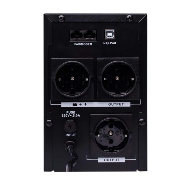 ДБЖ LogicPower LPM-UL1100VA, Lin.int., AVR, 3x євро, USB, метал (LP4984)