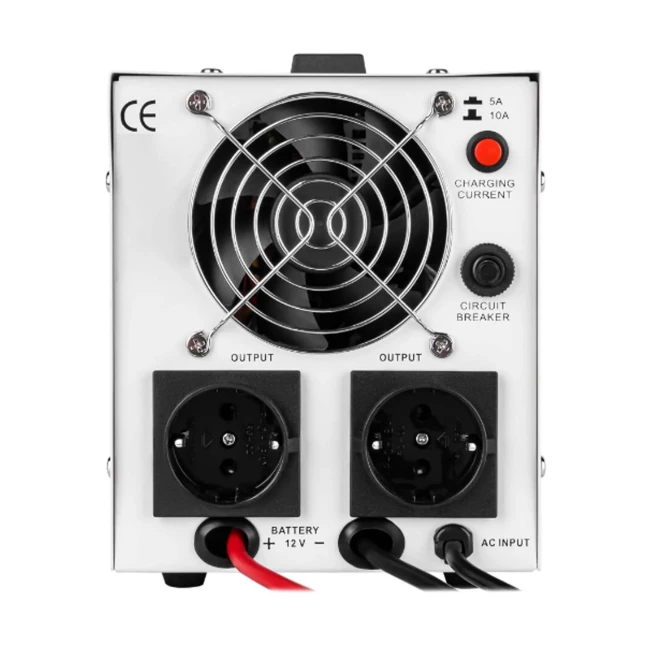ДБЖ LogicPower LPY-PSW-500VA+, Lin.int., AVR, 2x x євро, LCD, метал, з правильною синусоїдою 12V (LP4152)
