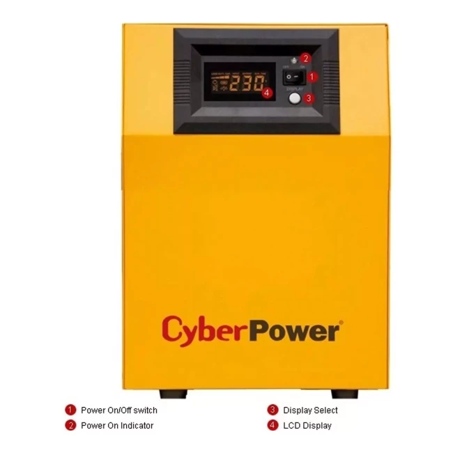 ИБП CyberPower CPS1500PIE, 1500VA, с правильной синусоидой 24V, под внешний АКБ