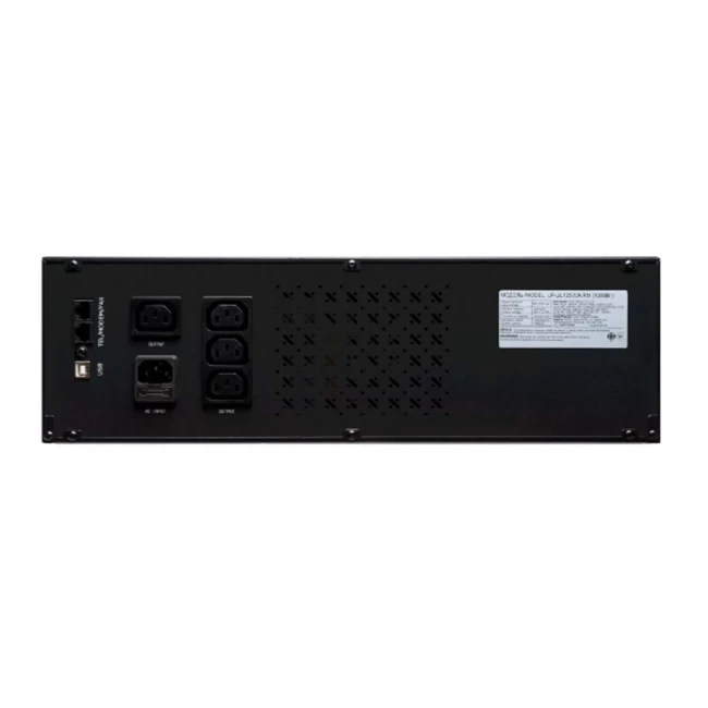 ДБЖ LogicPower LP-UL1250VA RM (rack mounts) (with battery), Lin.int., AVR, 4 x IEC, USB, метал (LP23281)